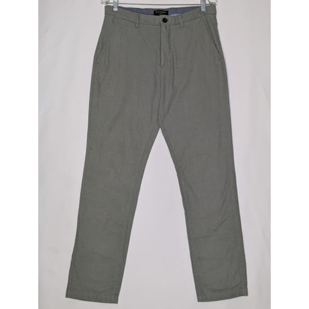 BANANA REPUBLIC Mens Kentfield 100% Cotton green pants 32 X 32 Minimalist BOHO